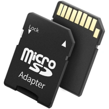 Micro SD uz SD atmiņas kartes adapteris, melns Gen