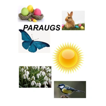 Pavasaris. Lieldienas. Olas. Zaķis. - Mācību mater