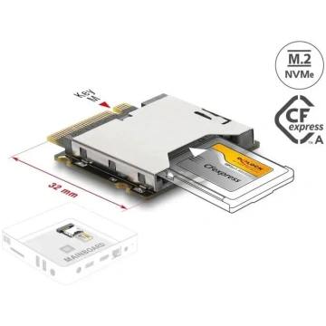 Delock M.2 Key M uz CFexpress Type A adapteris