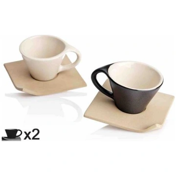 Ceramic coffee set Faenza