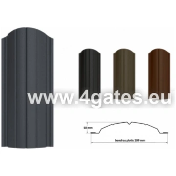 Metāla žoga dēlis/štaketa AIJA - Garums: 1350 mm -