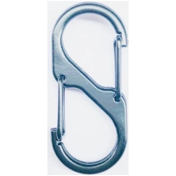 Double-sided snap hook S-Binner 40x18mm - 8-shaped