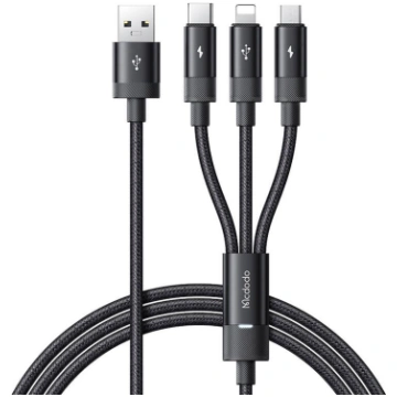 Mcdodo CA-5790 3in1 USB to USB-C / Lightning / Mic