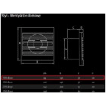 Dospel Ventilatori sienas STILS 100S 007-0001 [Wen