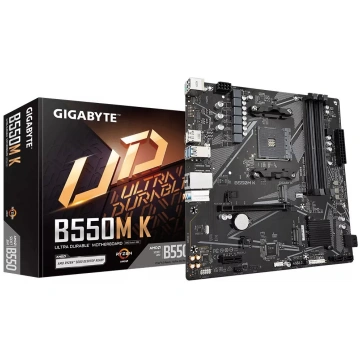 Mātesplate GIGABYTE B550M K Micro ATX, AMD B550, S