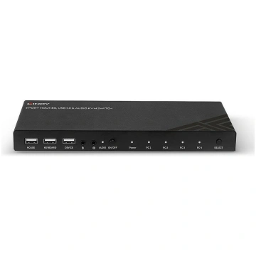 LINDY KVM komutators 32810, 4 HDMI porti, 6 USB 2.