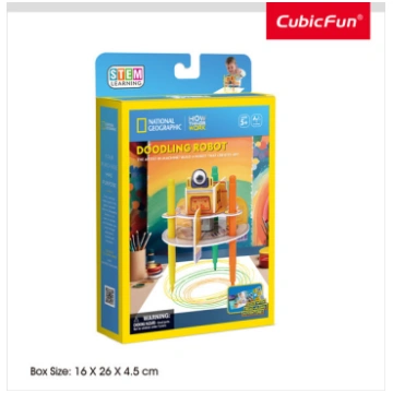 3D puzle CubicFun zīmējošais robots – radoša STEM 