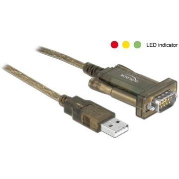 Delock Adapter USB 2.0 Type-A > 1 x Serial DB9 RS-