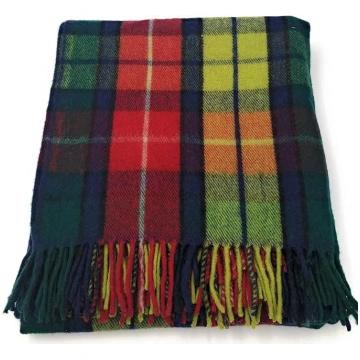 100 % vilnas moderns Tartan dizains Luksusa pleds 