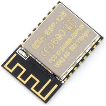 WiFi module ESP-12S ESP8266 Black - 9 GPIO, ADC, P