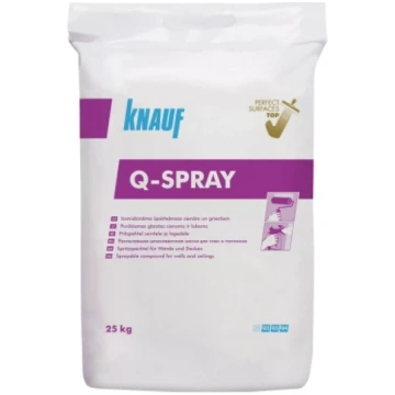 Knauf Q-SPRAY 25kg Gatavā špakteļmasa izsmidzināma