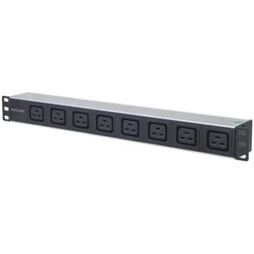 Intellinet 19" 1U Rackmount 8-Output C19 Power Dis