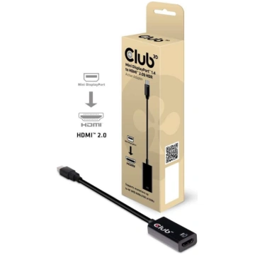 Club3D I/O ADAPTER MINI DP TO HDMI/ACTIVE M/F CAC-