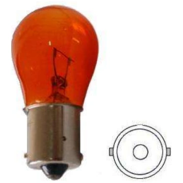 Gabarītspuldze PY21W S25(Amber)/BA15s