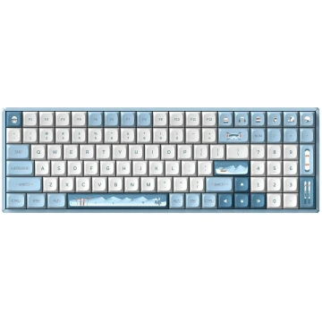 Bezvadu spēļu tastatūra IQUNIX Wintertide F97 Cher