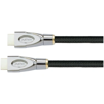 Python HDMI 2.1 Kabel 8K UHD-2 Nylongeflecht schwa