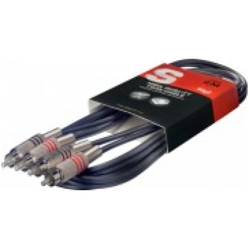 Audio kabelis RCA/RCA, 1m, Stagg STC1C