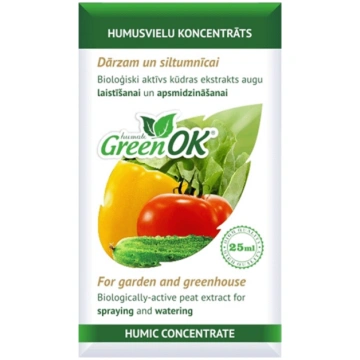 DĀRZAM UN SILTUMNĪCAI humusvielu koncentrāts 25ml 
