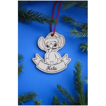 Krāsojams, personalizēts Stiča rotājums