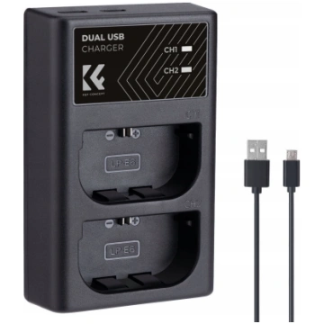 Dual USB Charger For Lp-e6 N Nh Canon Eos R5 R6 R 