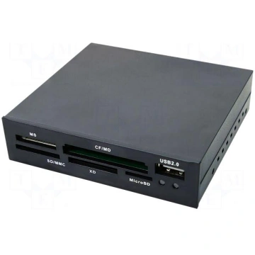 Card reader: memory | internal supplied | black Lo