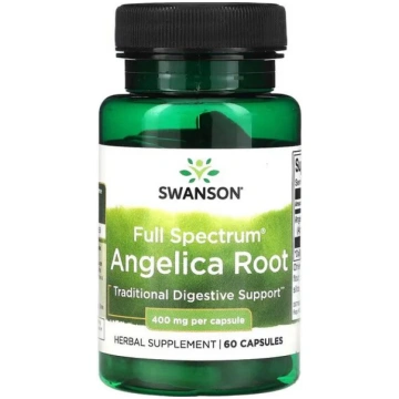 Swanson pilna spektra angelikas sakne, 400 mg - 60