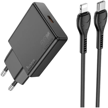 Phone charger Hoco Slim USB C QC PD 20W + cable US