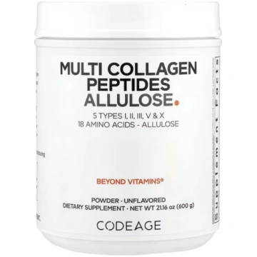 Codeage, Multi Collagen Peptides Allulose, Unflavo