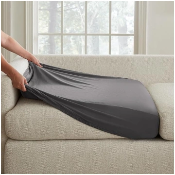 Surefit Hampstead Stretch Velvet Slipcovers, lieli