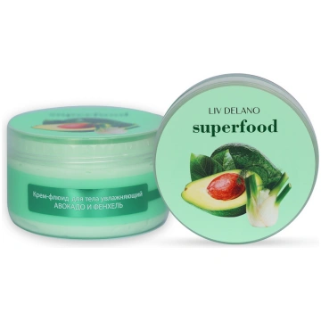 LIV DELANO Superfood Mitrinošs ķermeņa krēms-fluīd