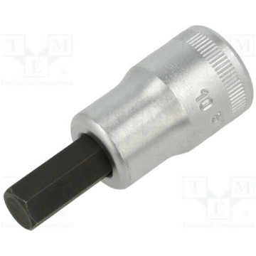 Socket: hex key-bit; HEX 10mm; 1/2"; Socket bit le