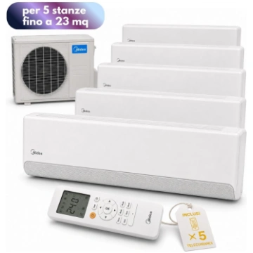 Midea Breezeless E Penta Split 12,3 kW per 5 stanz