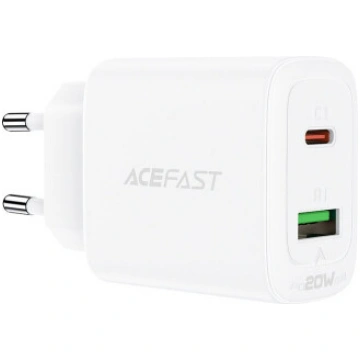 Acefast wall charger USB Type C / USB 20W, PPS, PD