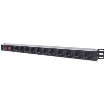 Intellinet Vertical Rackmount 12-Way Power Strip -