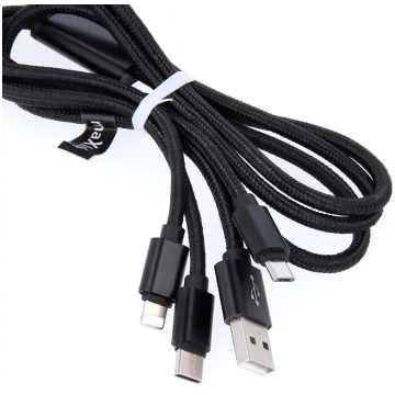 maXlife 3-in-1 data transfer and charging cable | 