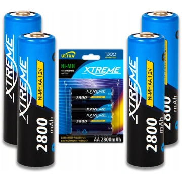 treme Ni-MH AA R6, 4 gab. Xtreme