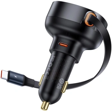 Car Quick Charger 60W 12-24V USB-C QC4.0 PD3.0 wit
