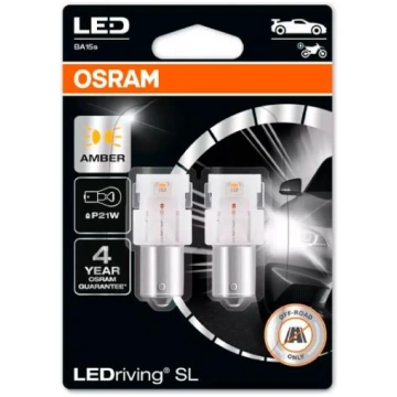 LED spuldzes P21W, 1W, 12V, dzeltens, LEDriving SL