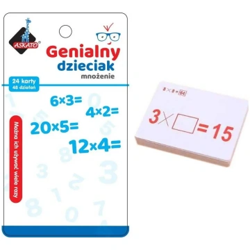 Flaškartes ASKATO — "Genialny dzieciak" Reizināšan