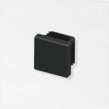 TAPPO QUADRATO A LAMELLE 23,5 NERO 2 PEZZI Alfer
