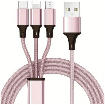 Daudzfunkcionāls 3-in-1 USB uzlādes kabelis priekš