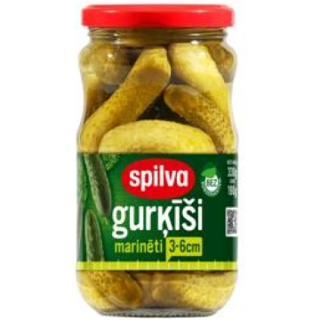 Marinēti gurķīši SPILVA 330g