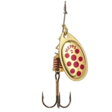 Vizulis Mepps Aglia Decoree 2 Gold/ Red Dot (4.5g)