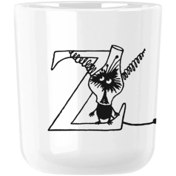Plastmasas krūze MOOMIN ABC 200 ml, burts Z, balta