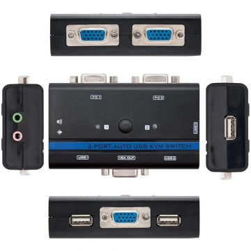 VGA USB KVM SWITCH kabelis 1U - 2PC ANEB00CI26NGST