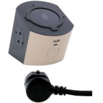 Multi-outlet extension sockets for bedside corner 