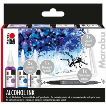 Alkohola tintes komplekts Marabu Underwater