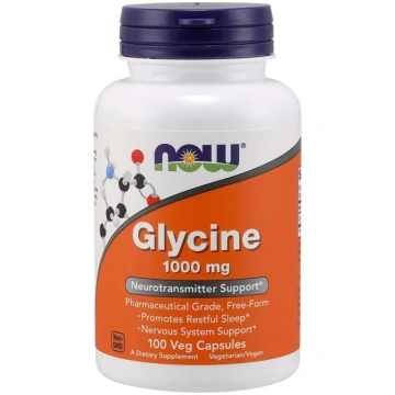 NOW FOODS Glicīns - Glicīns 1000 mg (100 kapsulas)