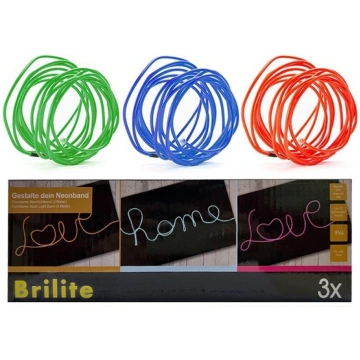 Neona apgaismojuma lentas 3 krāsas x 3m Brilite