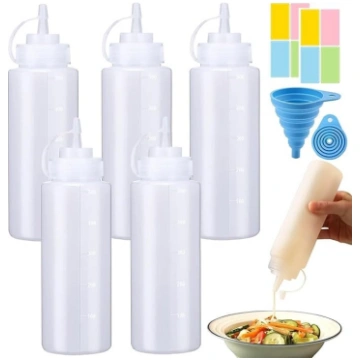 5 iepakojuma 500ml izspiedēj pudeles ar vāciņiem,